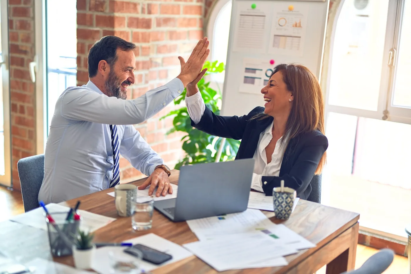 Personalvermittler am Arbeitsplatz